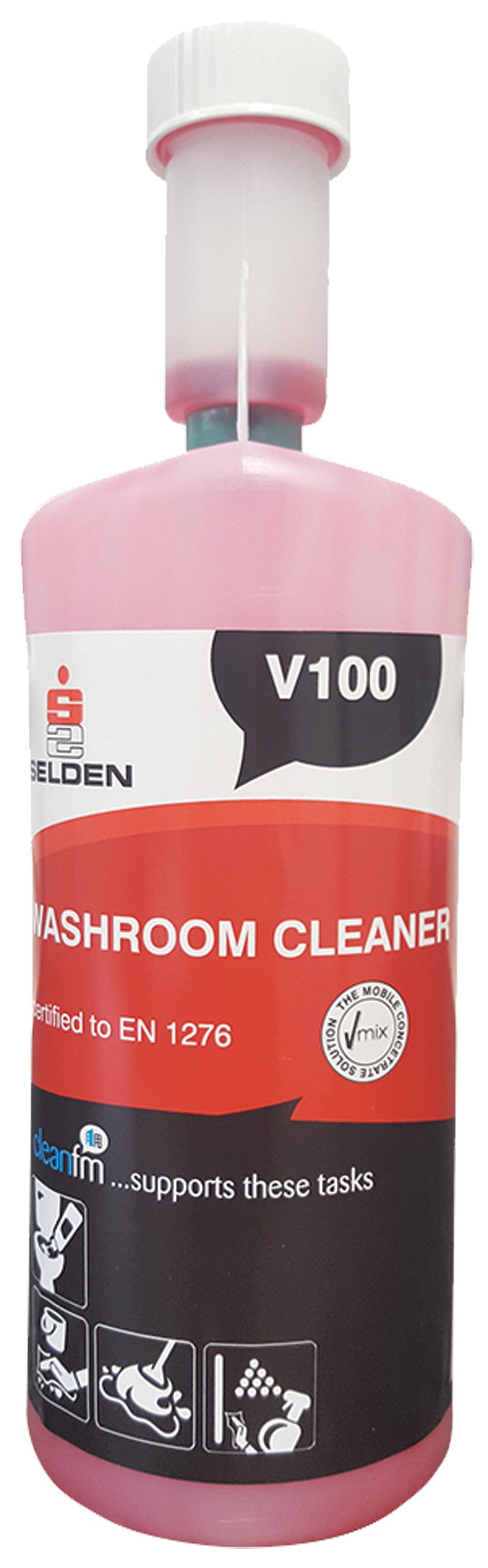 SELDEN | V-MIX CONCENTRATED WASHROOM CLEANER X 1 LTR | V100