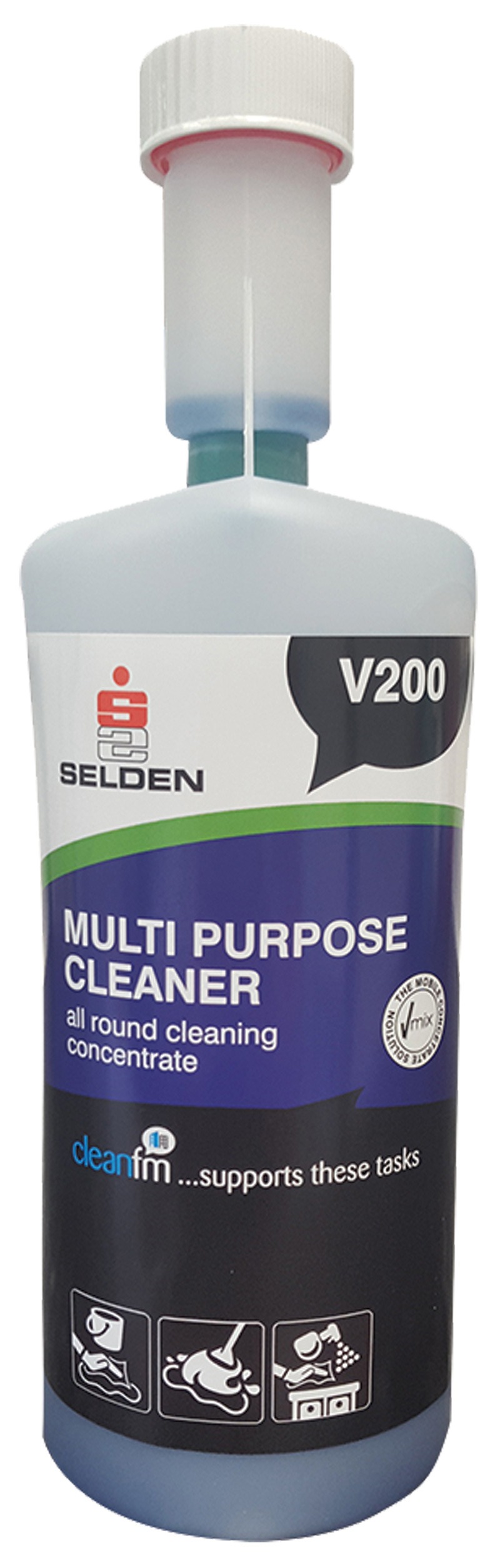 SELDEN | V-MIX CONCENTRATED MULTI-PURPOSE CLEANER X 1 LTR | V200