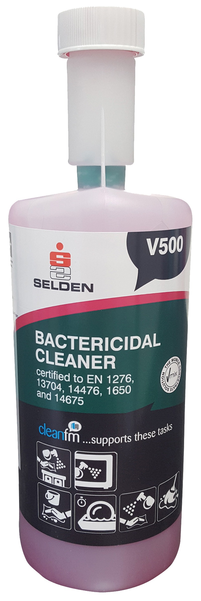 SELDEN | V-MIX CONCENTRATED BACTERICIDAL KITCHEN CLEANER X 1 LTR | V500