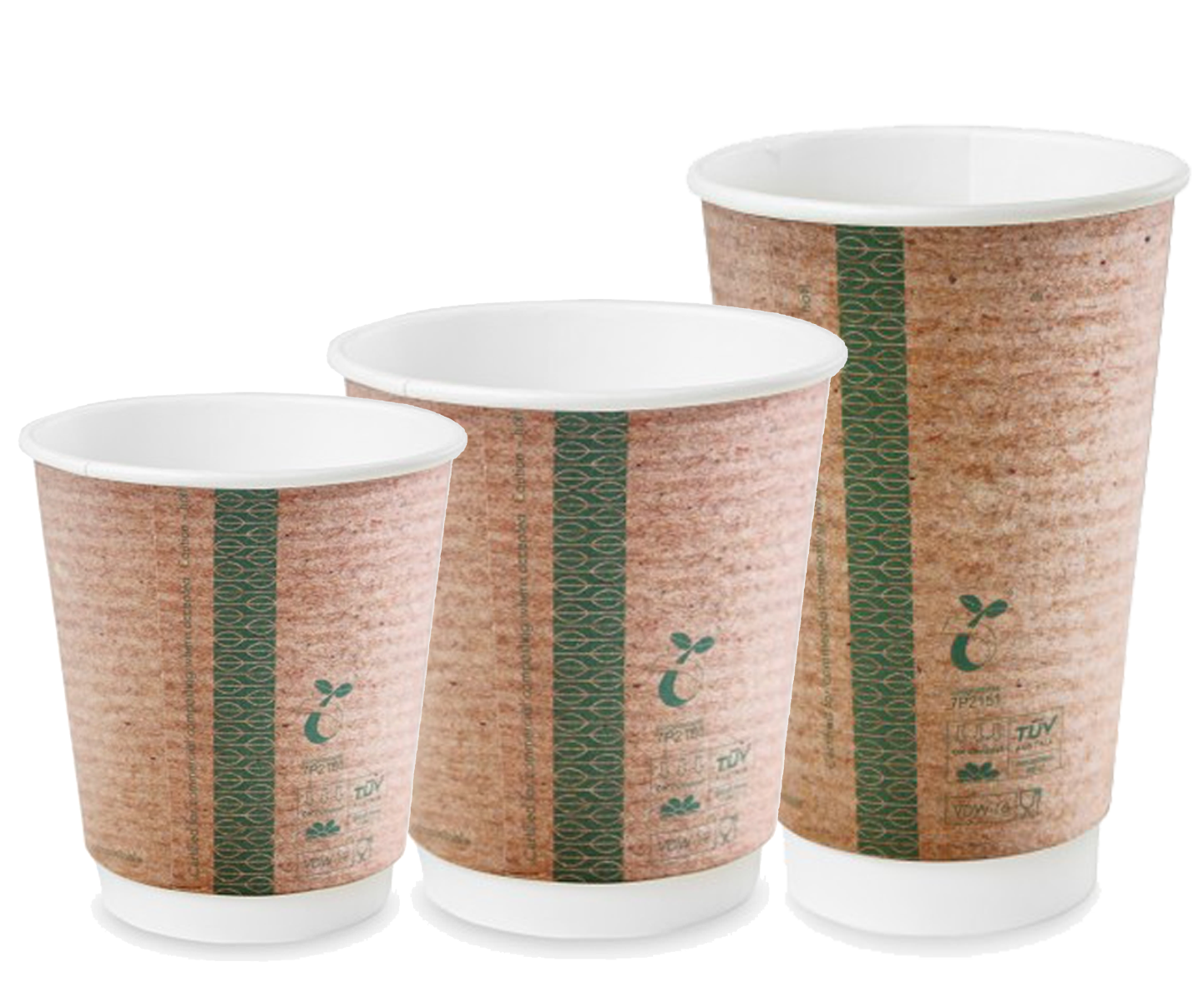 VEGWARE |  DOUBLE WALL BROWN KRAFT CUP | VDW