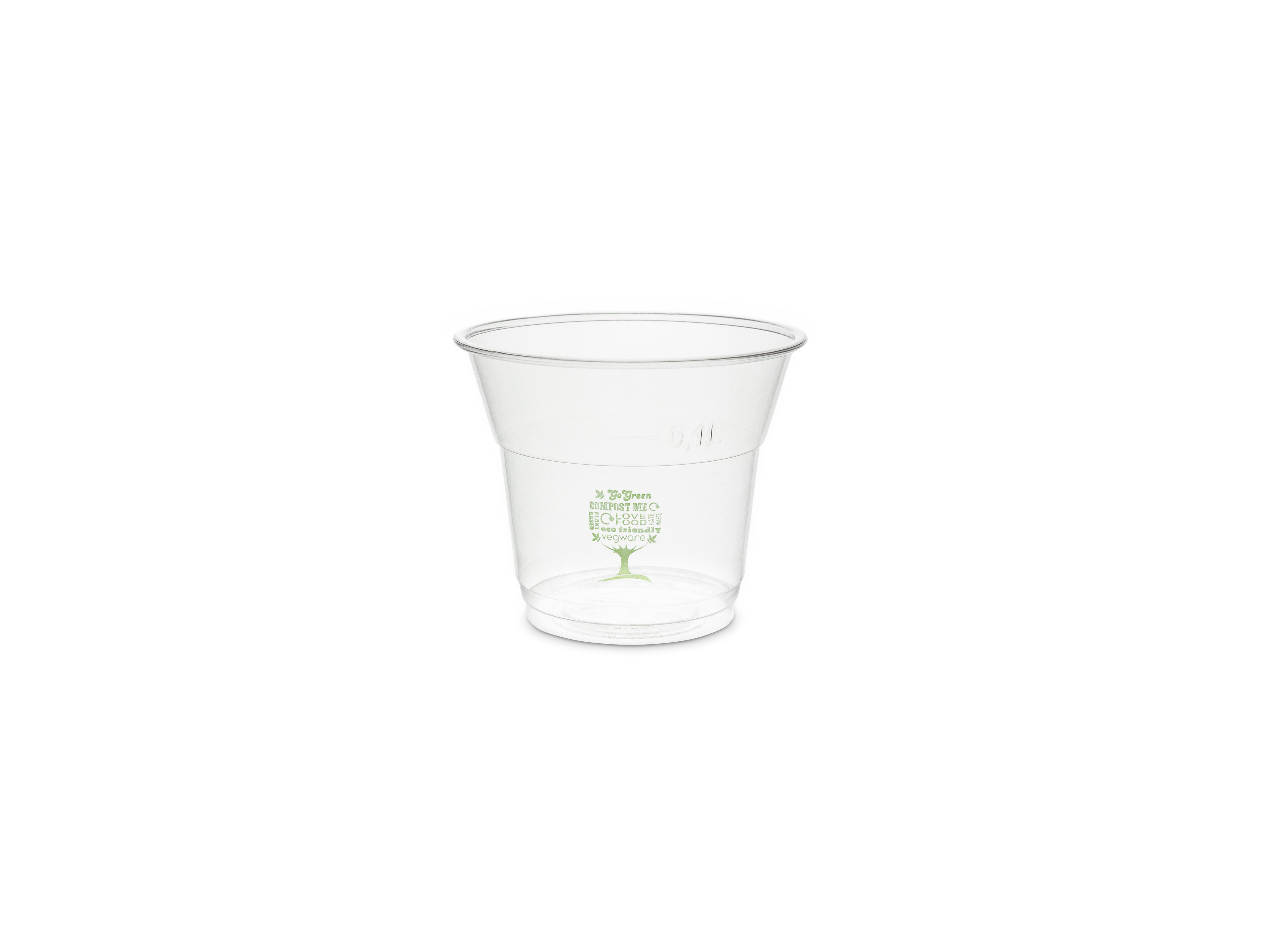 VEGWARE | 5OZ PLA COLD CUP, 76-SERIES - GREEN TREE X 2000 | R150-GT