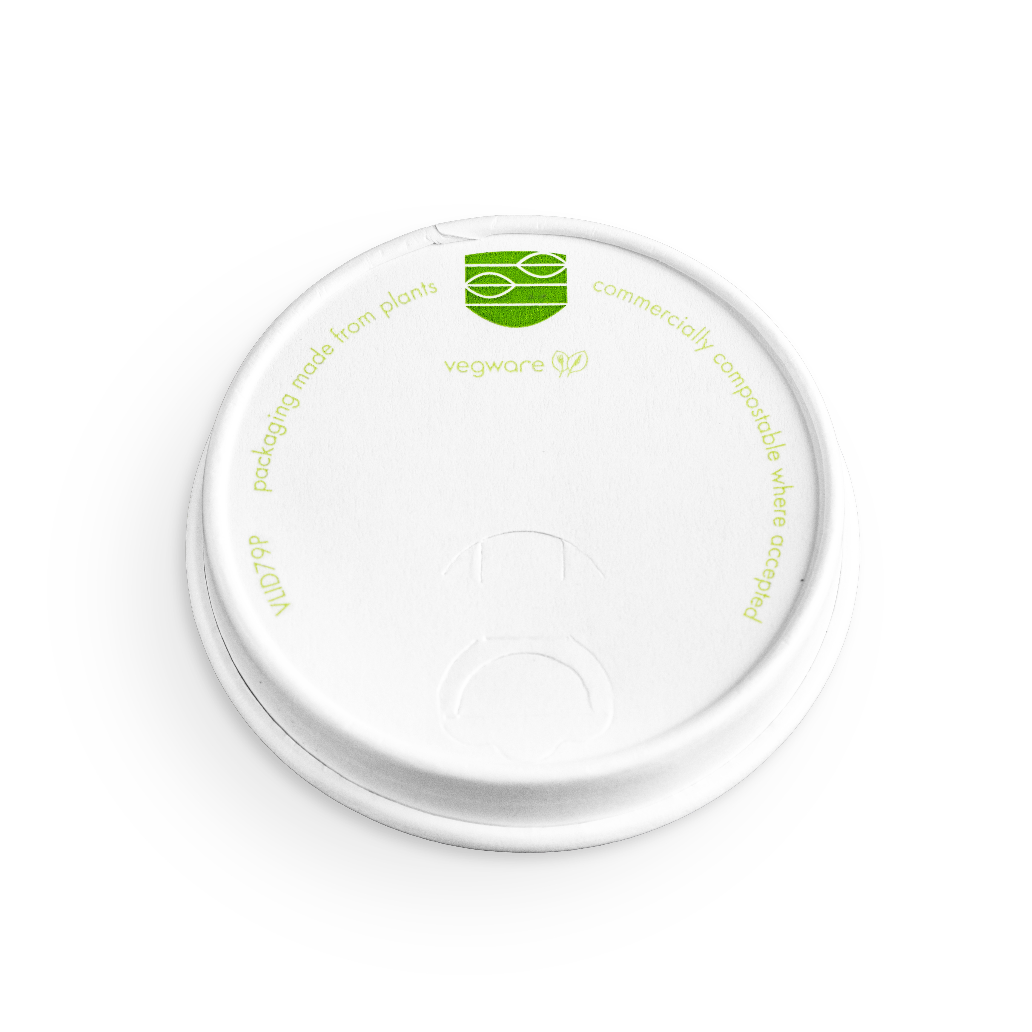 VEGWARE | 79-SERIES PAPER HOT CUP LID X 1000 | VLID79P