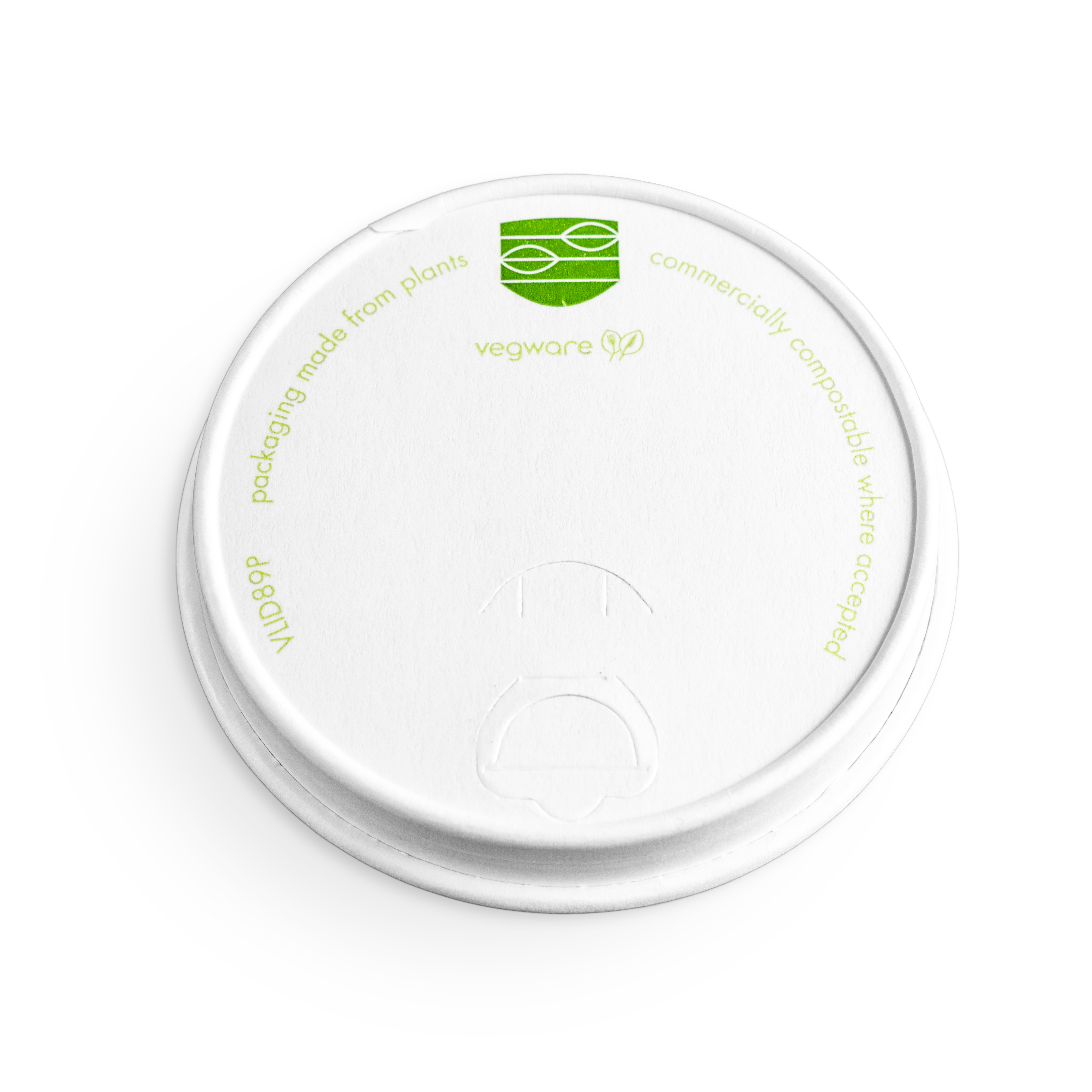 VEGWARE | 89-SERIES PAPER HOT CUP LID X 1000 | VLID89P
