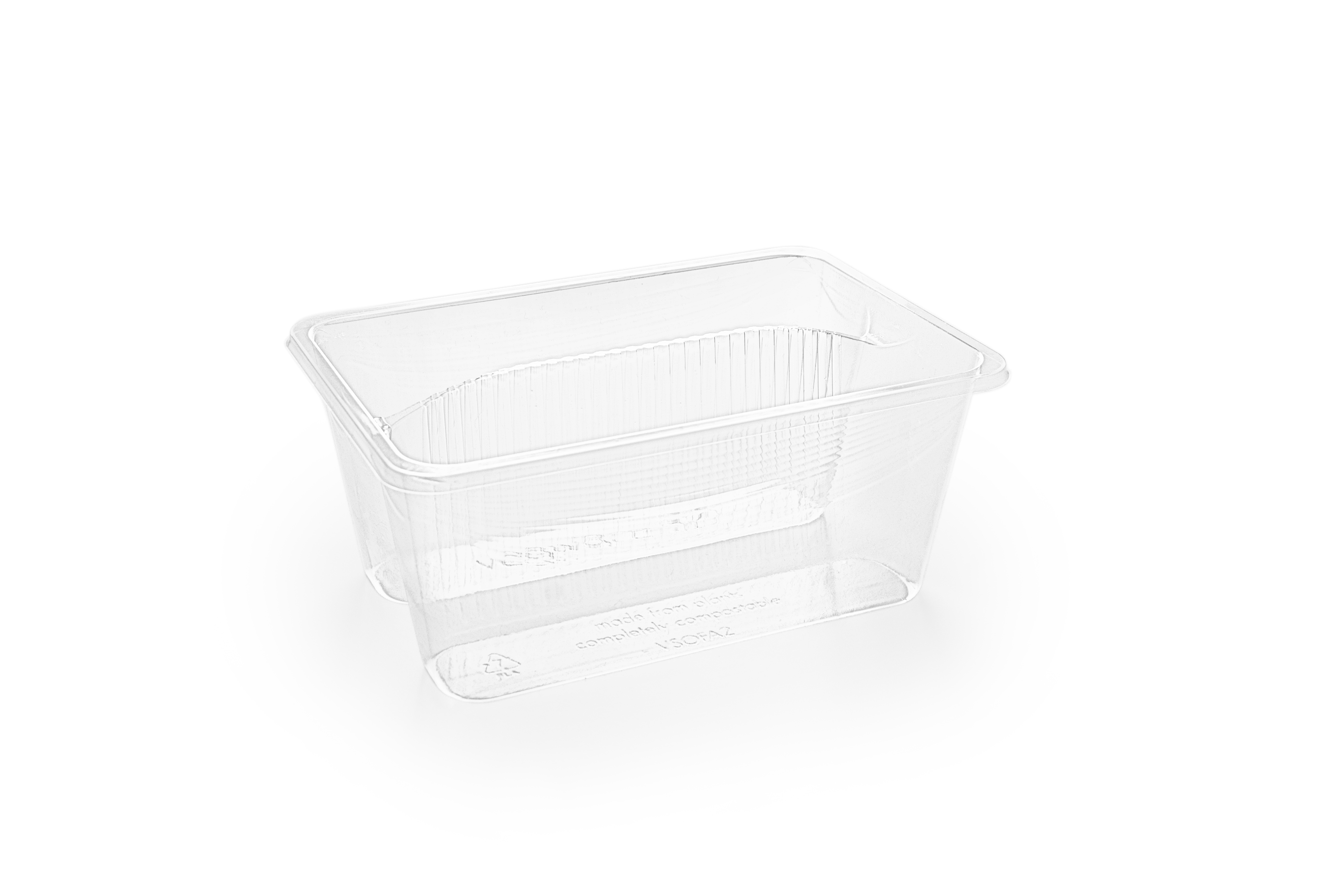 VEGWARE | 2-COMPARTMENT PLA SANDWICH SOFA X 250 | VSOFA2