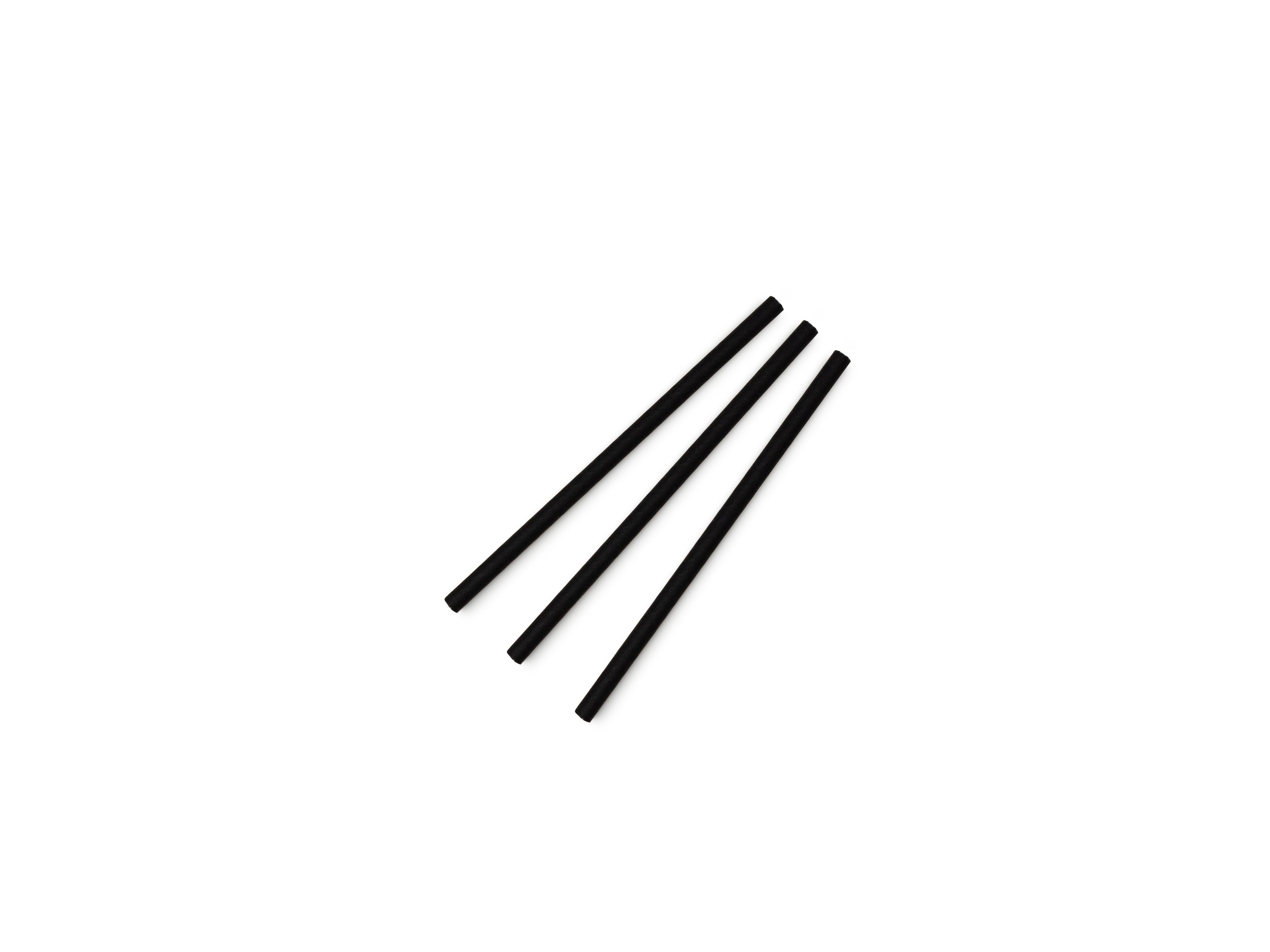 VEGWARE | COCKTAIL BLACK 6MM PAPER STRAW, 5.5IN X 5000 | PS06C-BLK