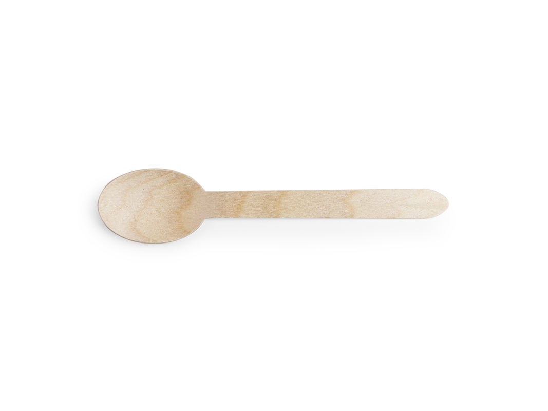 VEGWARE | 6.5 INCH WOODEN SPOON X 1000 | VT-SP6