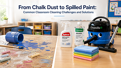 From Chalk Dust to Spilled Paint: Common Classroom Cleaning Challenges and Solutions