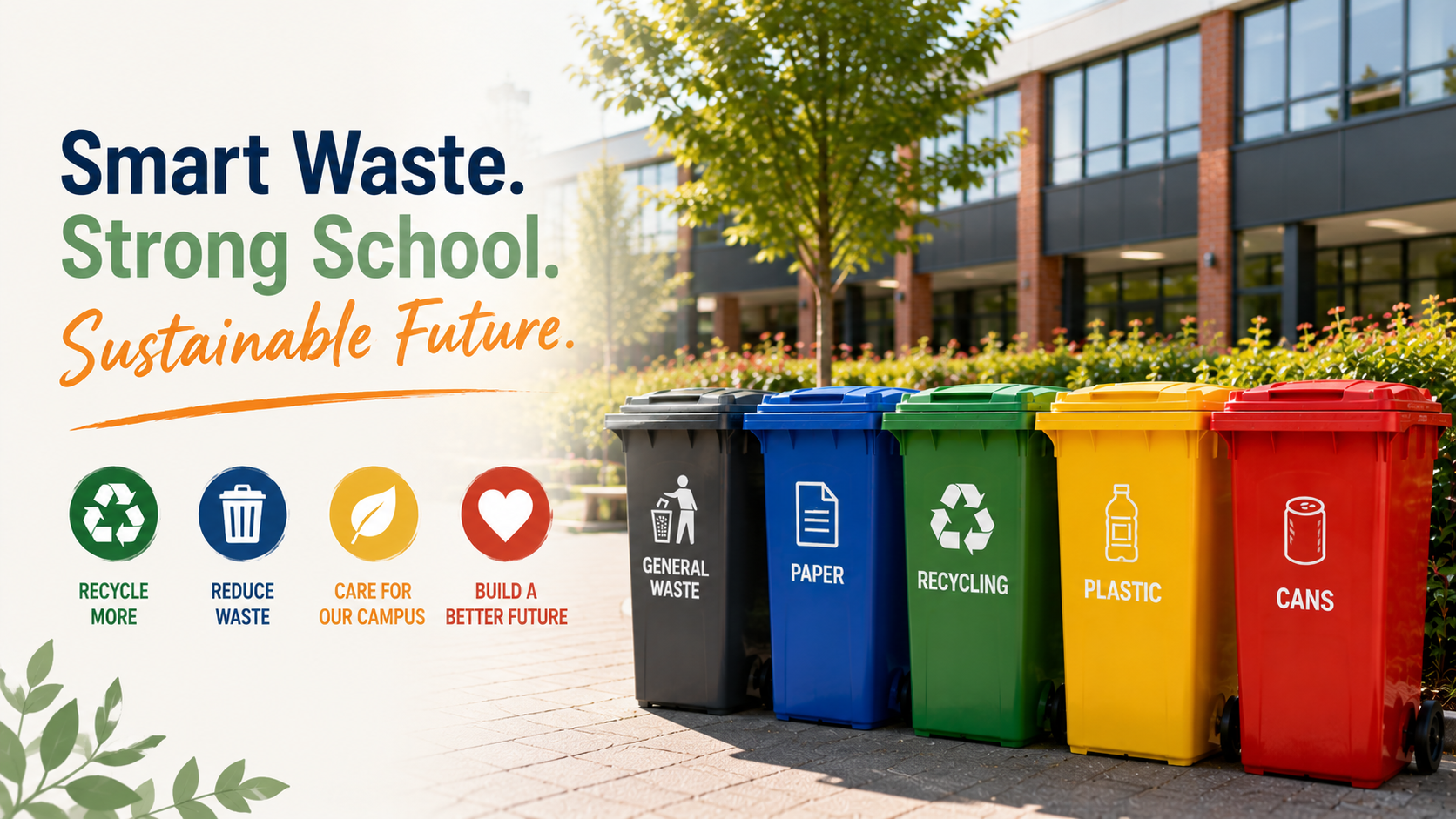 School Waste Bins and Liners: Smarter Recycling and Litter Control for Campuses